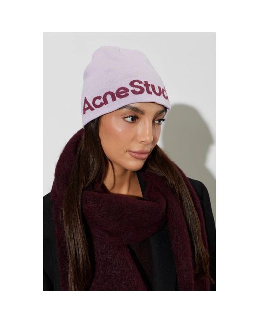 Beanies Acne en coloris Purple