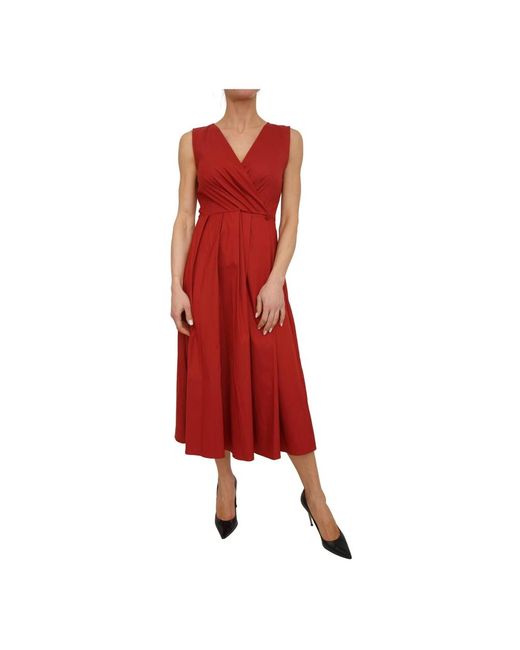 Wrap Dresses iBlues de color Red