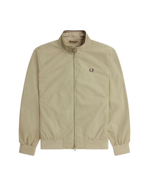 Fred Perry Green Light Jackets for men