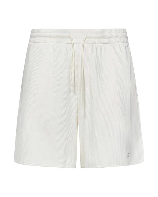 Emporio Armani White Casual Shorts for men