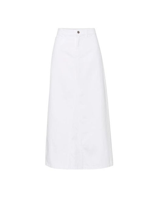 Gestuz White Midi skirts