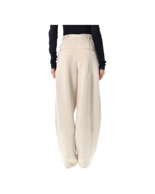 REMAIN Birger Christensen Natural Wide Trousers