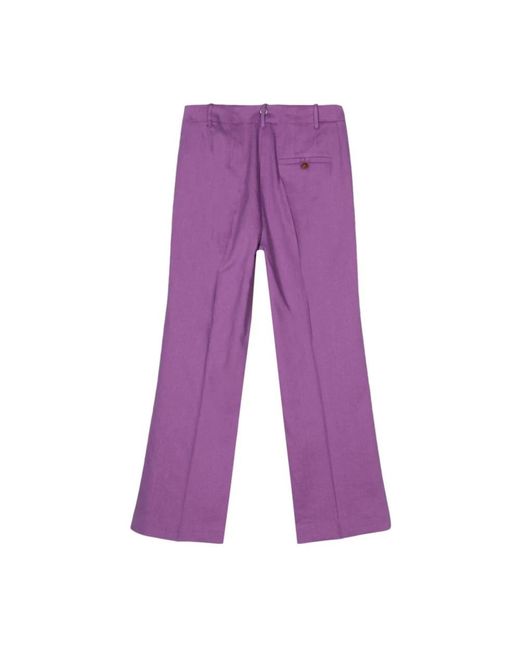 Trousers > wide trousers Alysi en coloris Purple