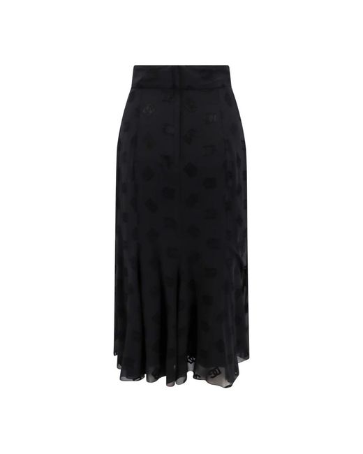 Dolce & Gabbana Black Midi Skirts