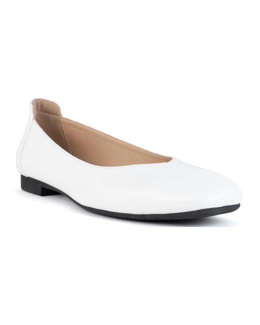 Santino Milano White Ballerina Shoes