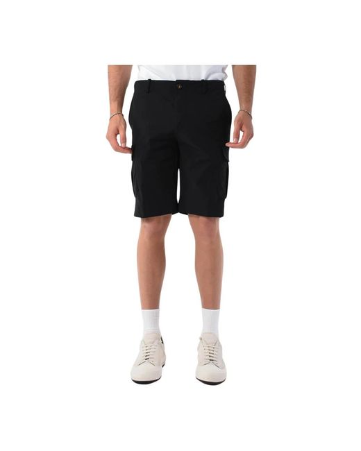 Rrd Cargo bermuda shorts mit verstecktem verschluss in Black für Herren