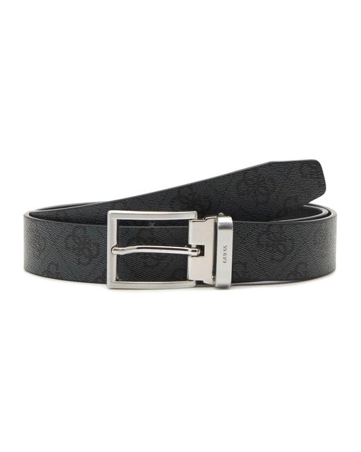 Guess Accessoires ,Zwart ,Vezzola Reversible Riem in het Black