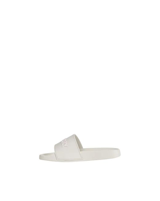 Burberry White Sliders