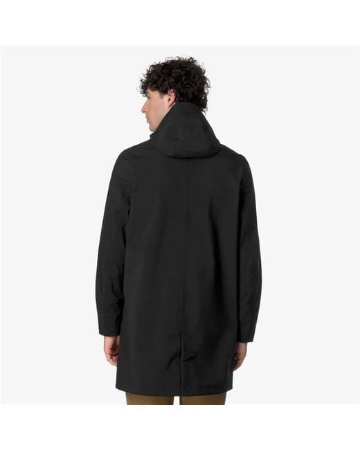 K-Way Black Parkas for men