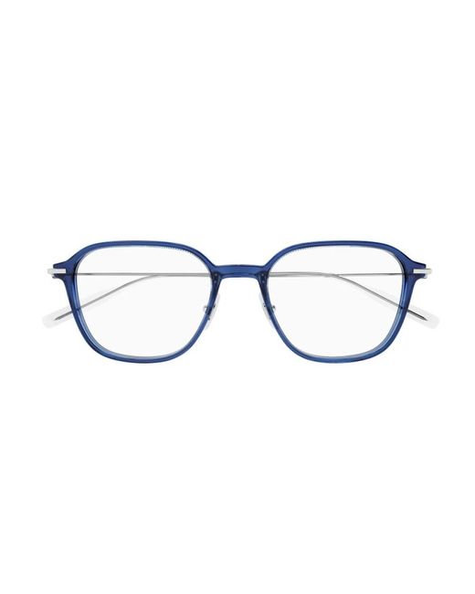 Montblanc Blue Mb0207O Linea Established Eyeglasses for men