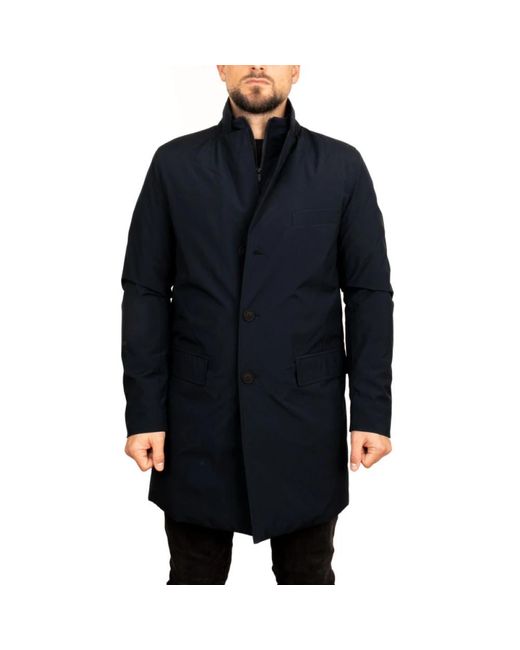 Save The Duck Jassen ,Zwart ,Polyester Helmut Coat in het Black voor heren