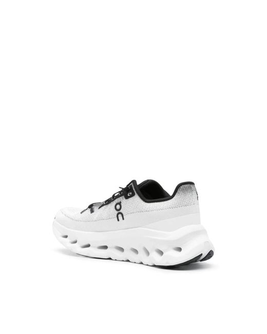 On Shoes White Schwarze mesh-sneakers cloudtec phase®