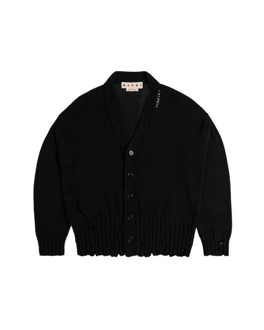 Vintage v-neck cardigan di Marni in Black da Uomo