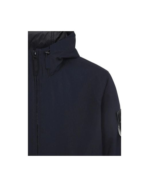 Stone Island Blue Light Jackets for men