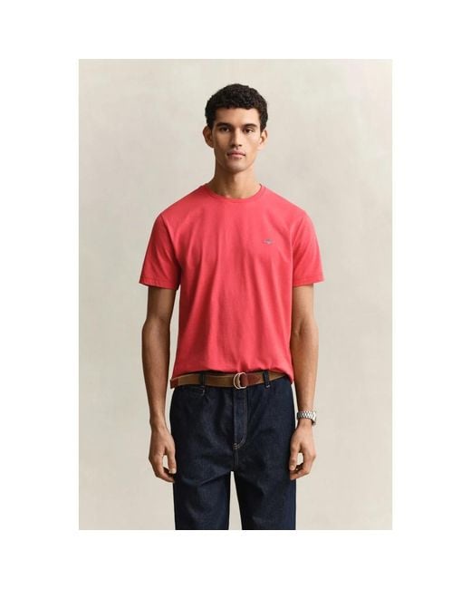 Gant Red T-Shirts for men