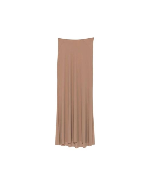 Amazuìn Brown Maxi Skirts