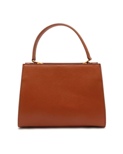 La Carrie Brown Unregelmäßige Mittlere Schultertasche Leder+Wildleder