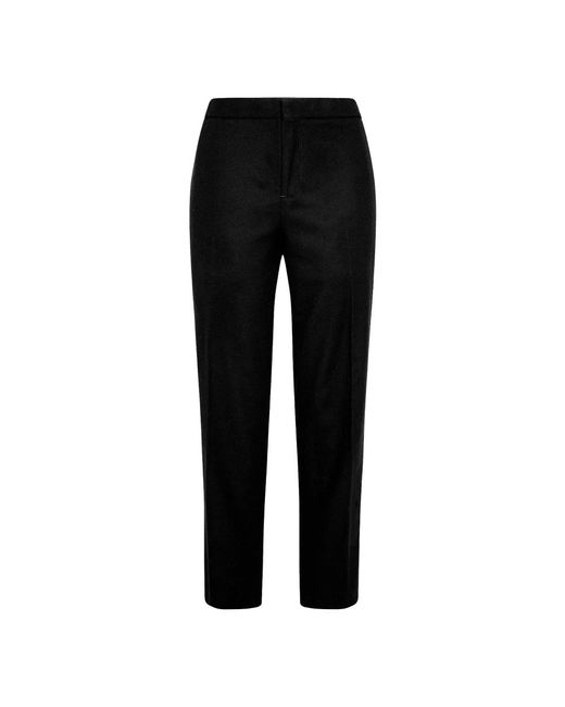 Philippe Model Black Straight Trousers