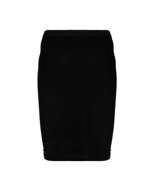 Rick Owens Black Short Skirts