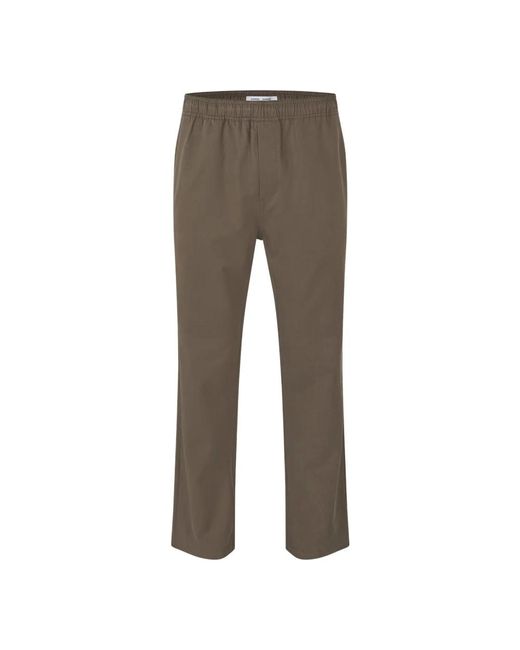 Samsøe & Samsøe Gray Straight Trousers for men