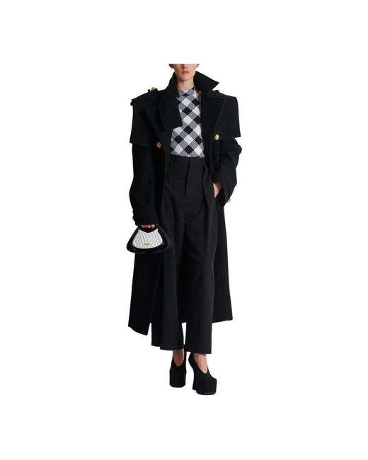 Balmain Blue T-Shirt Mit Vichy-Karo