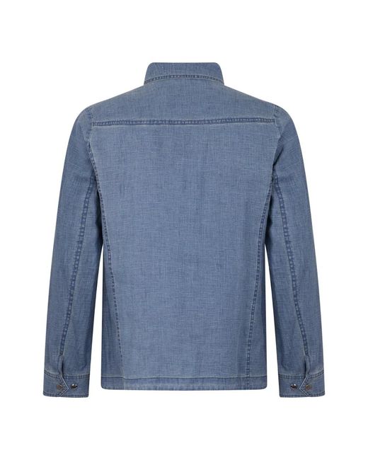 Moorer Blue Denim Shirts for men