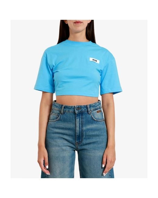 T-Shirts MSGM de color Blue