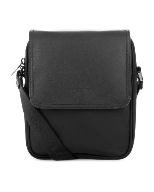 Lancaster Black Cross Body Messenger