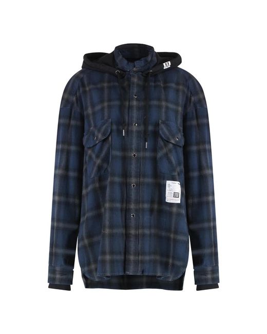 Maison Mihara Yasuhiro Blue Casual Shirts for men