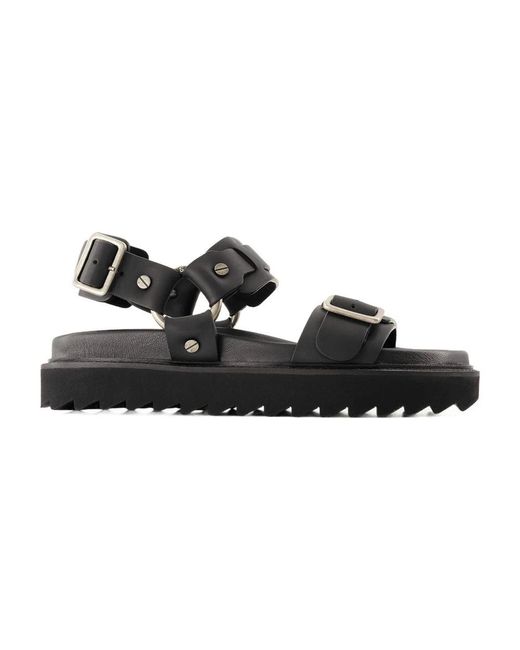 Flat Sandals Acne de color Black