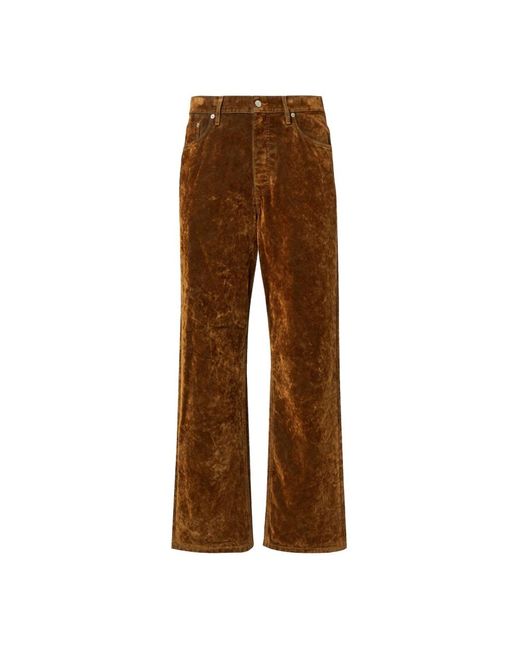 Dries Van Noten Brown Wide Trousers for men