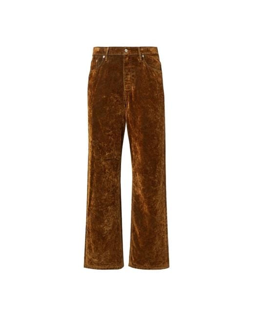 Dries Van Noten Brown Wide Trousers for men