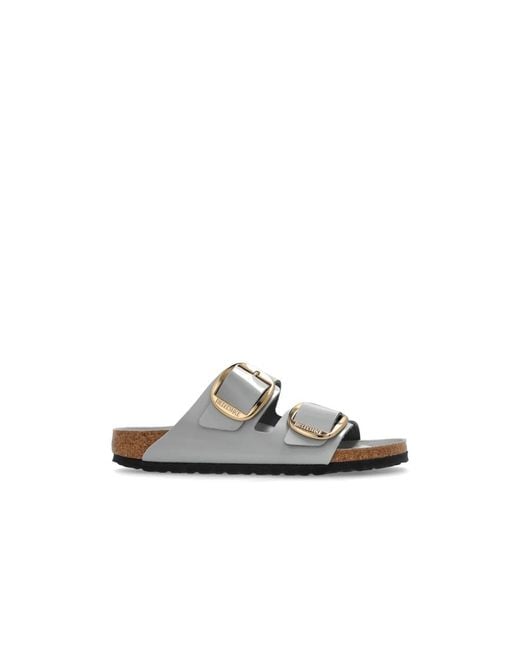 Birkenstock White Sliders