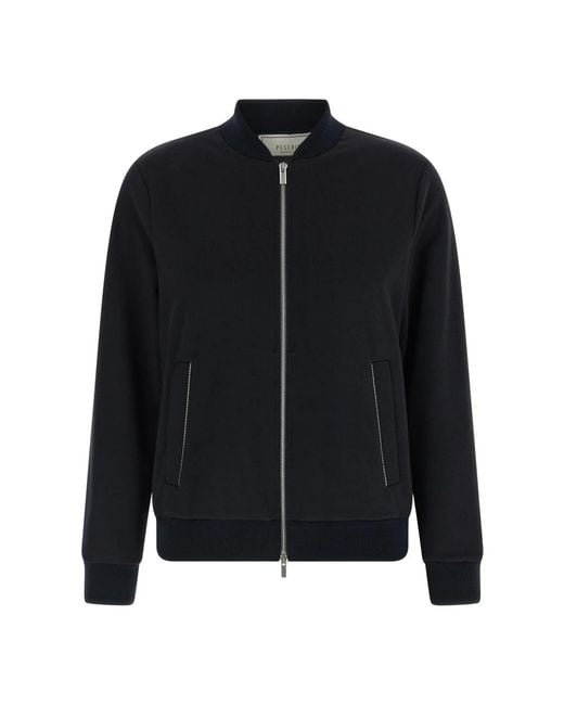 Peserico Black Bomber Jackets