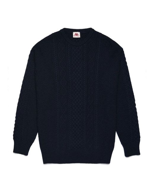Kappa Collezione wollpullover mit irischem zopfmuster in Blue für Herren