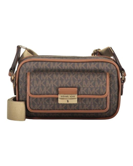 Michael Kors Brown Stilvolle Crossbody-Tasche Mit Kartenfächern