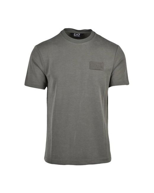 EA7 Tops ,Groen ,Polyester T-Shirt in het Gray voor heren