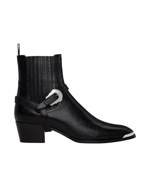 Céline Black Cowboy & Biker Boots for men