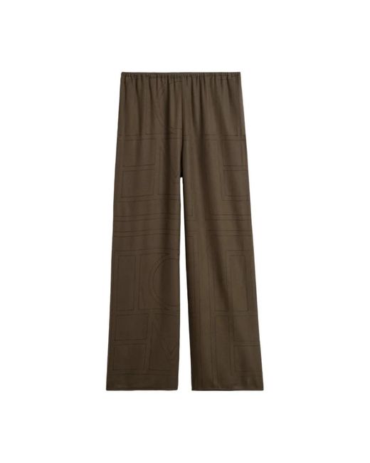 Totême Brown Wide Trousers