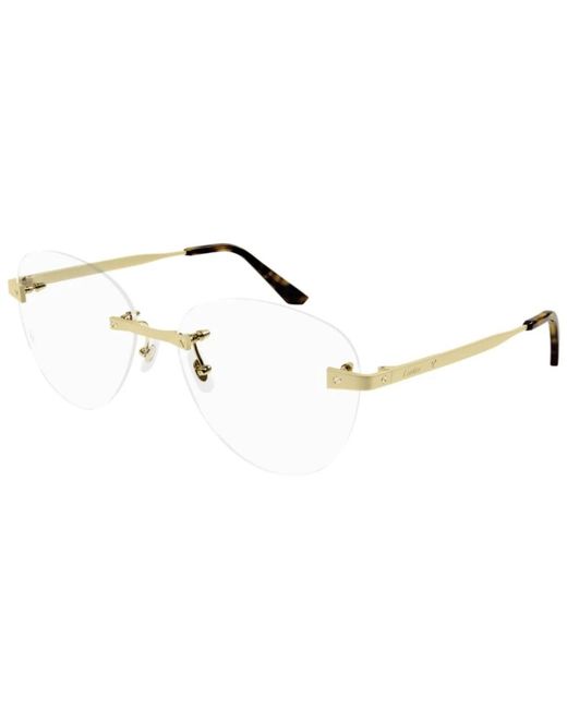 Cartier Ct0338O Optical Frame in het Metallic