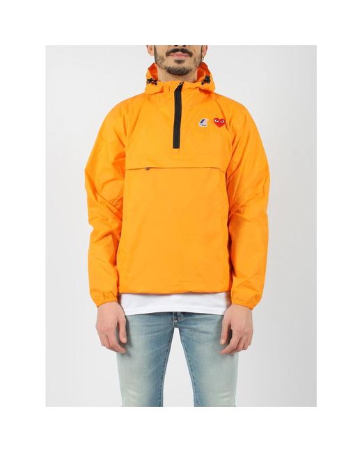 COMME DES GARÇONS PLAY Orange Light Jackets for men
