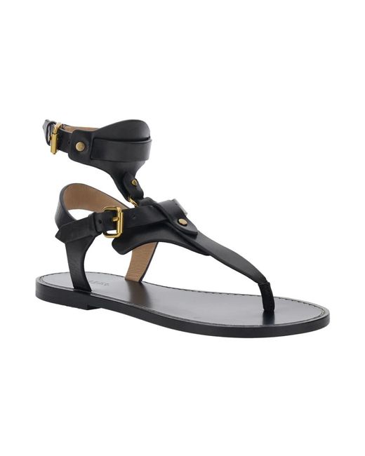 Isabel Marant Metallic Flat Sandals
