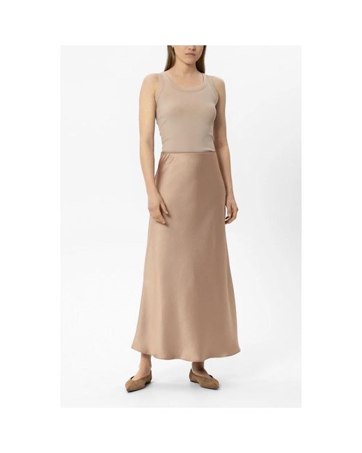Luisa Cerano Brown Midi Skirts