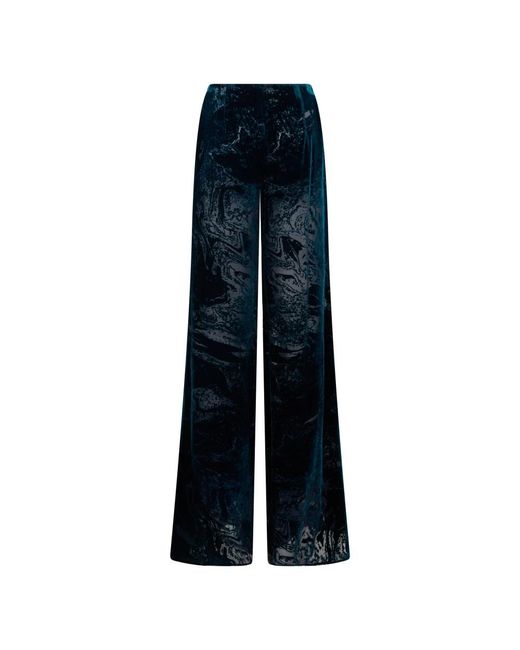Alberta Ferretti Blue Wide Trousers