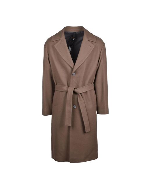 Hevò Cappotto in het Brown voor heren