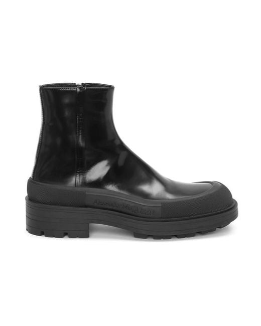 Alexander McQueen Black Ankle Boots for men