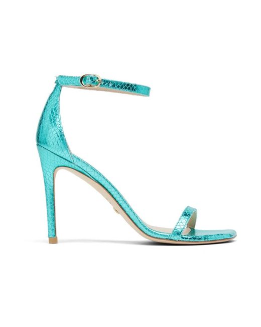 Stuart Weitzman Blue High Heel Sandals