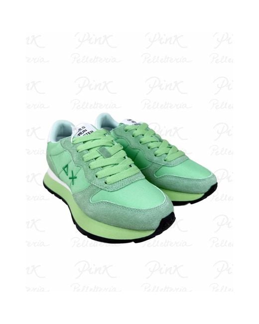 Sun 68 Green Ally Solid Sneaker