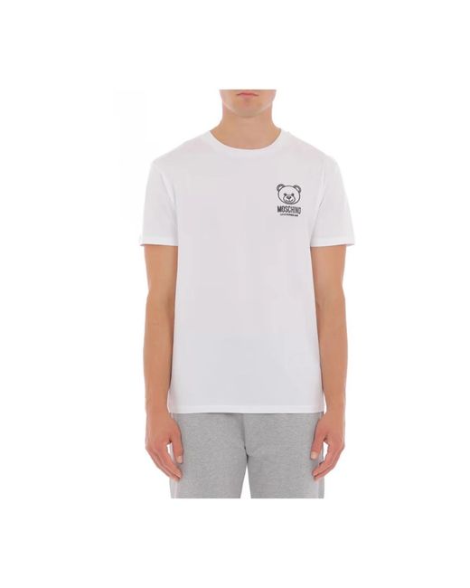 Love Moschino Weißes t-shirt und polo-set in White für Herren
