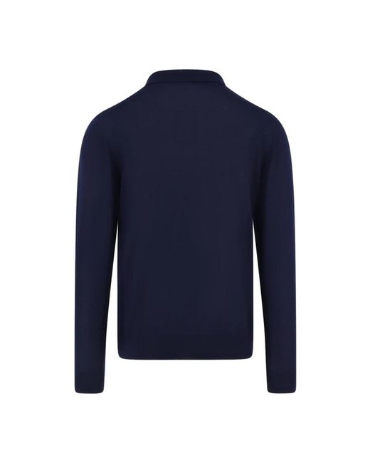 Kiton Blue Round-Neck Knitwear for men